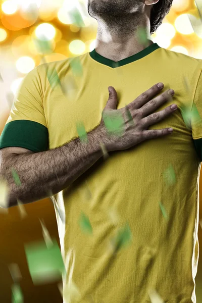 Brasilianischer Fußballspieler — Stockfoto