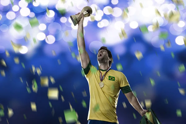 Futebolista brasileiro — Fotografia de Stock