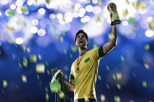 Brazylijski piłkarz — Zdjęcie stockowe