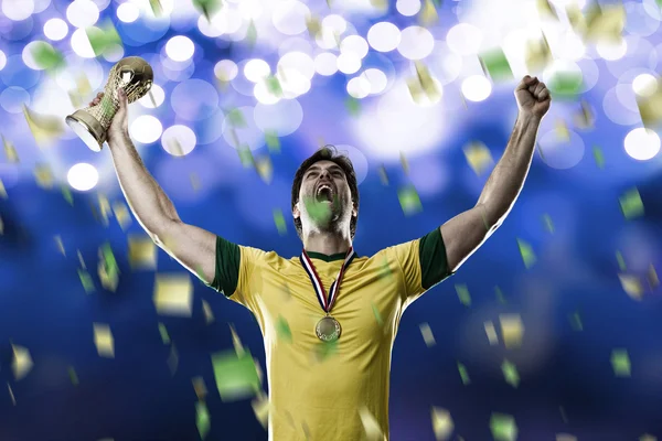 Jugador de fútbol brasileño — Foto de Stock