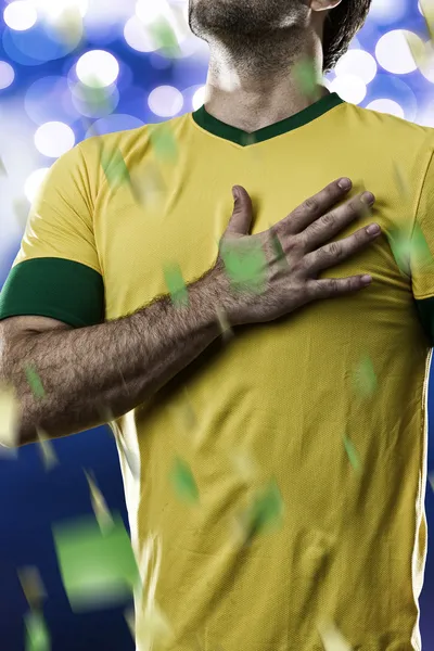 Brasilianischer Fußballspieler — Stockfoto