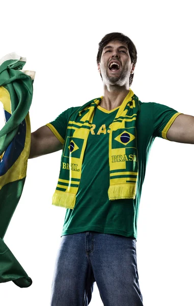 Brazil Fan ünnepli — Stock Fotó