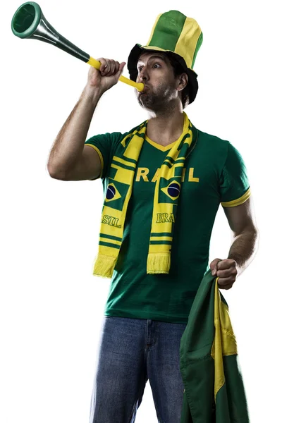 Brezilya Fan kutluyor — Stok fotoğraf