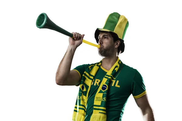 Brazil Fan ünnepli — Stock Fotó