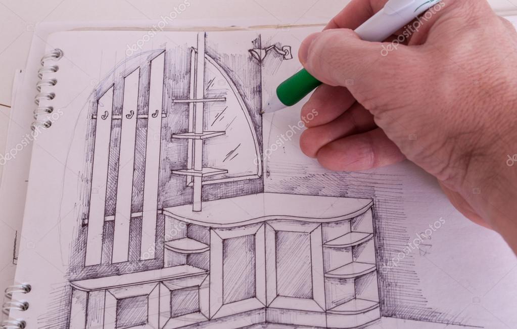 Mobilya çizimleri — Stok Foto © pavlovss 27531837