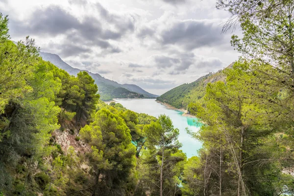 Pântano Guadalest Dia Com Nuvens Cinzas Alicante Espanha — Fotografia de Stock