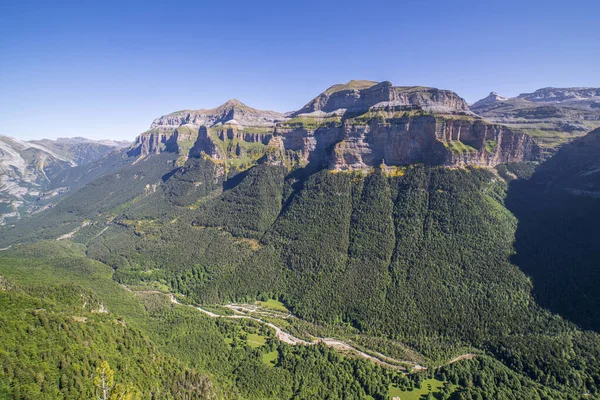 Utsikt Över Ordesadalen Från Calcilarruegos Synvinkel Ordesa Och Monte Perdido — Stockfoto