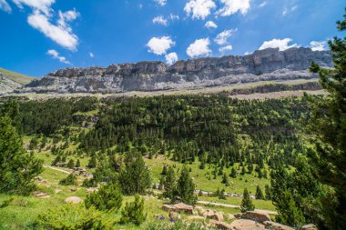 Soasoin Ordesa ve Monte Perdido Ulusal Parkı, Aragon, Huesca, İspanya.