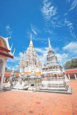 The Famous Pagoda Phra Borommathat Chaiya at Wat Phra Borommathat Chaiya Ratchaworawihan temple in Chaiya district, Surat Thani Province, Thailand.