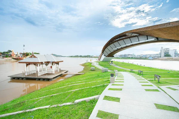 San Chao Phraya River Confluence Landmark Nakhon Sawan Thailand — 스톡 사진