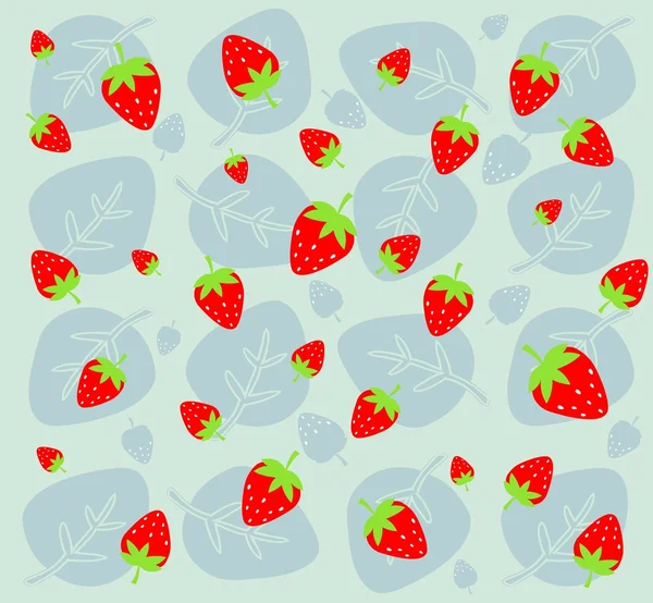 yapraklar üzerinde çilek