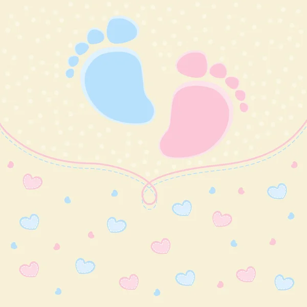 Traces de bébé — Image vectorielle