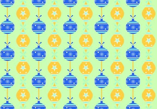 Yeni yıl mavi topları ile Seamless Modeli