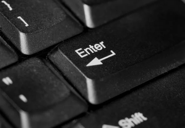 ENTER-knop op een toetsenbord — Stockfoto