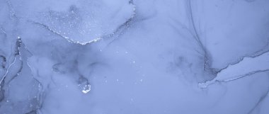 Mürekkep Renkleri Karışımı. Akışkan Dalga Arkaplanı. Çivit