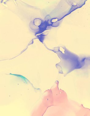 Düğün Davet Şablonu. Pembe Pastel Sıvı Suyu.