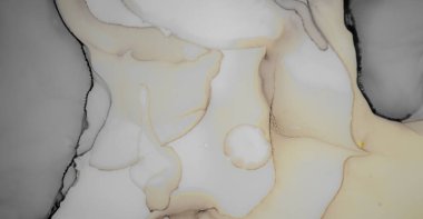 Alkol Mürekkebi. Lüks Sıvı Boyama. Yağ Dalgası