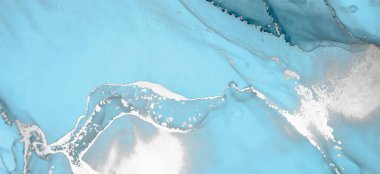 Renkli Okyanus Suyu. Kağıt üzerinde. El boyası Alkol