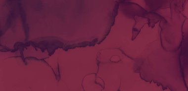 Renkli şarap sıçraması. Suluboya Kestane Kalıbı.