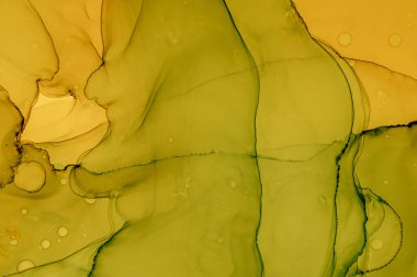 Altın Sıvı Sanat. Soyut Mermer Çizimi.