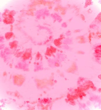 Hippie Design with Psychedelic Spiral. Batik.