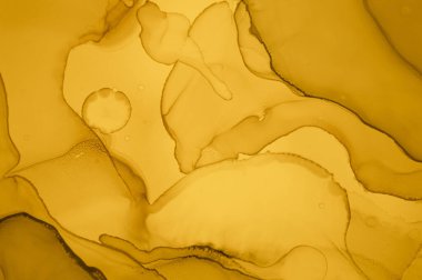 Altın Sıvı Sanat. Soyut Mermer Duvar Kağıdı.