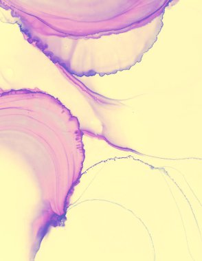 Düğün kartı tasarımı. Sarı Pastel Sıvı Suyu.