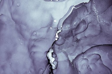 Mor Sıvı Boya Dalgaları. Metalik Lüks