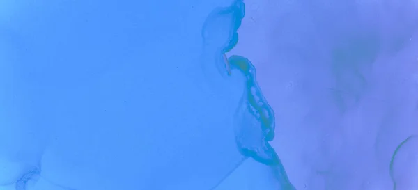 Água Fluida Blue Pastel. Tinta aquarela — Fotografia de Stock