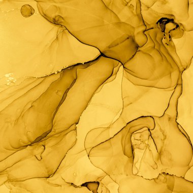 Altın Sıvı Sanat. Soyut Sıvı Arkaplanı.