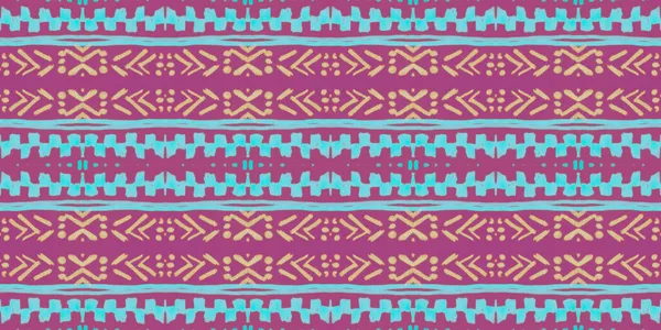 Patrón peruano sin costuras. Ilustración azteca dibujada a mano. —  Fotos de Stock