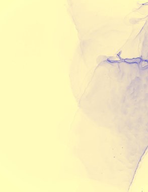 Düğün kartı şablonu. Sarı Pastel Akış Suyu.