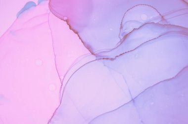 Altın Mürekkep Pastası. Soyut Çizim. Sıvı