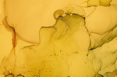 Altın Sıvı Sanat. Sıvı Soyut Duvar Kağıdı.