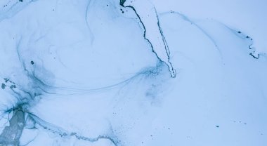 Mürekkep Renkleri Karışımı. Sanat Dalga Duvar Kağıdı. Mavi