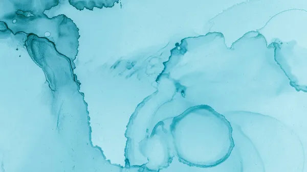Pasztell folyadék fröccsenés. Kék Óceán Modern — Stock Fotó