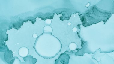 Teal Pastel Sıvı Tasarımı. Mavi Bulut Gradyanı