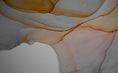 Alkol Mürekkebi. Lüks Soyut Etki. Yağ Dalgası