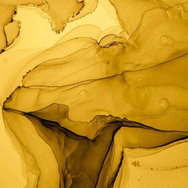 Золотая жидкость. Ликвидный абстрактный фон. — стоковое фото