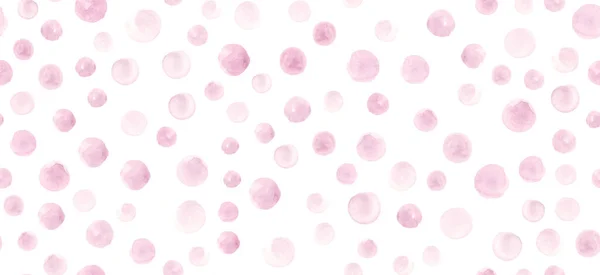 Безшовні рожеві круги водяного кольору. Зразковий патерн. Graphic Spots Wallpaper Art Rose Watercolor Circles Пастель Бруш. — стокове фото