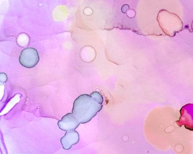 Ruhsal Boya Dokuları. Alkol Mürekkebi Yıkama