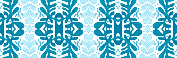 Голубая мозаика. Абстрактный фон. Винтажный дизайн майолики. — стоковое фото