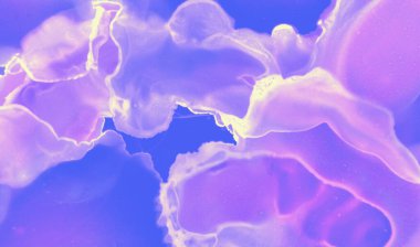 Soyut Boyama Gradyanı. Mavi Fütürist Dijital