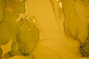 Altın Sıvı Sanat. Soyut Sıvı Arkaplanı.