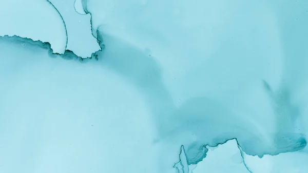 Υγρό νερό παστέλ. Δημιουργικός μπλε ωκεανός — Φωτογραφία Αρχείου
