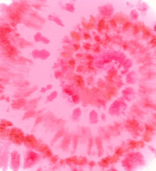 Pink Tie Dye Swirl. Hippie Pattern з — стокове фото