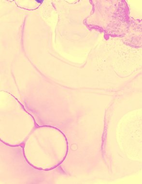 Düğün Davetiyesi Tasarımı. Pembe Pastel Akan Su.