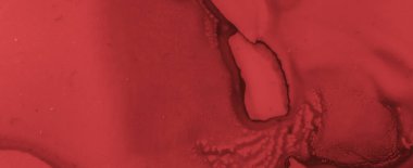 Sıvı Kan Arkaplanı. Kırmızı Mürekkep Pankartı. Korkunç.