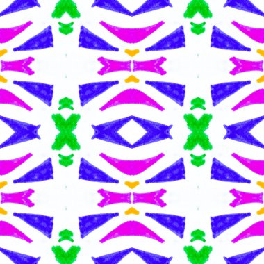 Kusursuz suluboya üçgenler. El çizimi geometrik mozaik.