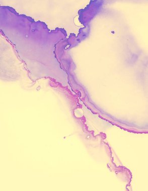 Düğün kartı tasarımı. Pembe Pastel Akan Su.